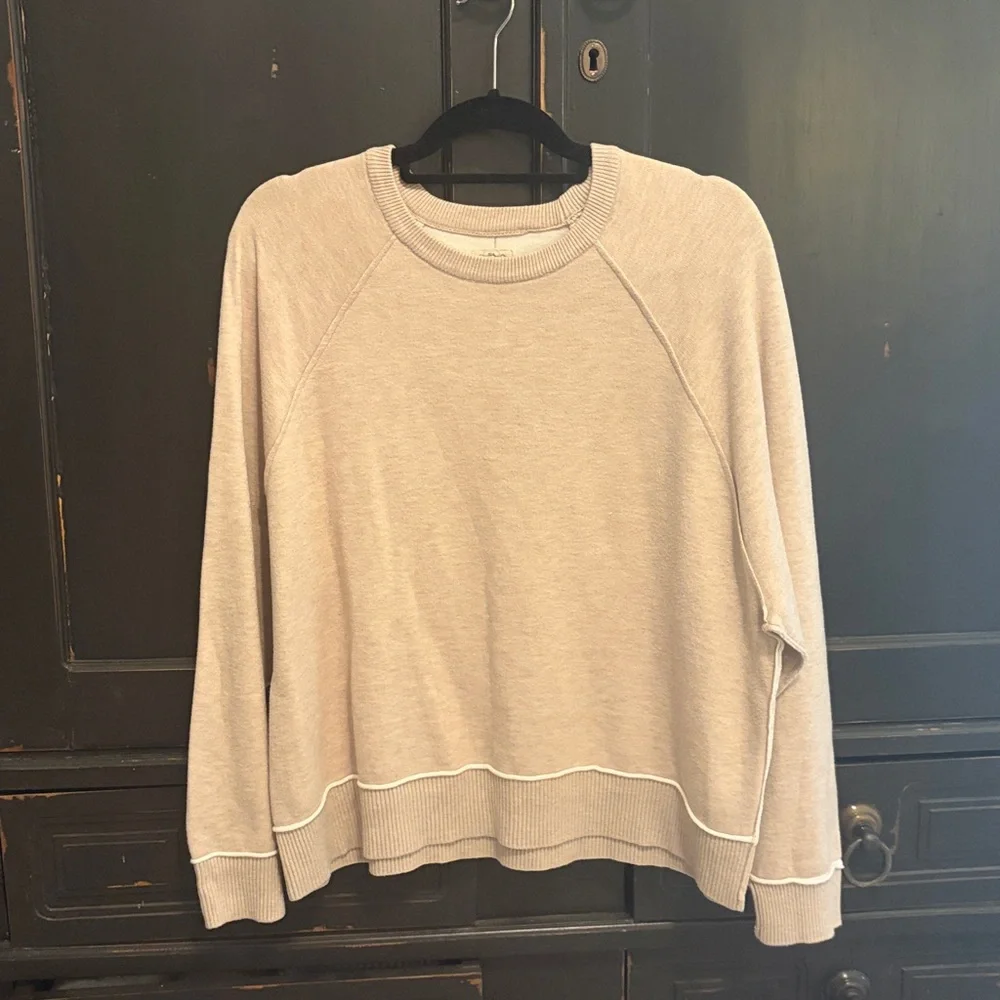 Anthropologie The Oaklyn Cozy Crew-Neck Sweatshirt by Pilcro - Picture 2 of 11